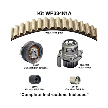 Dayco Water Pump Kit, Wp334K1A WP334K1A